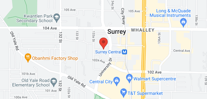 map of 1705 13438 CENTRAL AVENUE